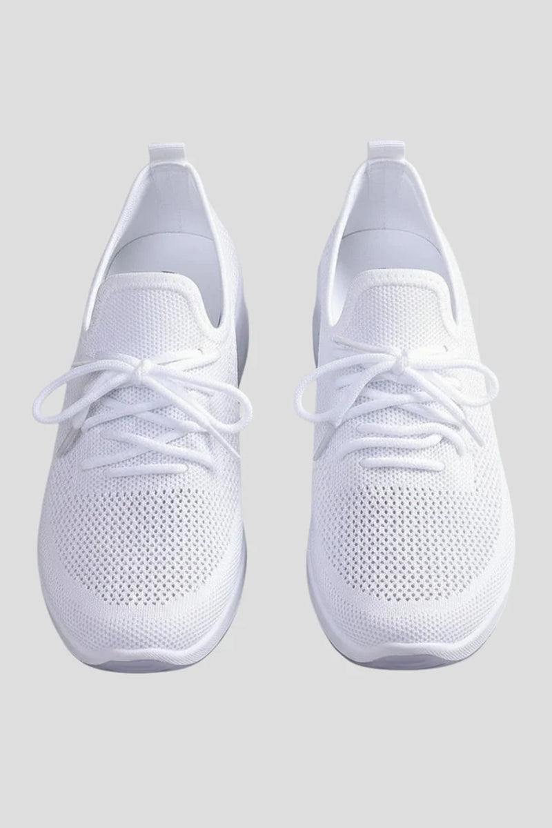 Women'S Sneakers with Knitted Upper and Layered Sole