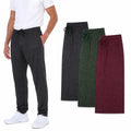 Men’S Dri-Fit Pants 3-Pack, Moisture-Wicking Open Bottom Athletic Pants with Pockets, Drawstring Waist, Sizes S-3XL