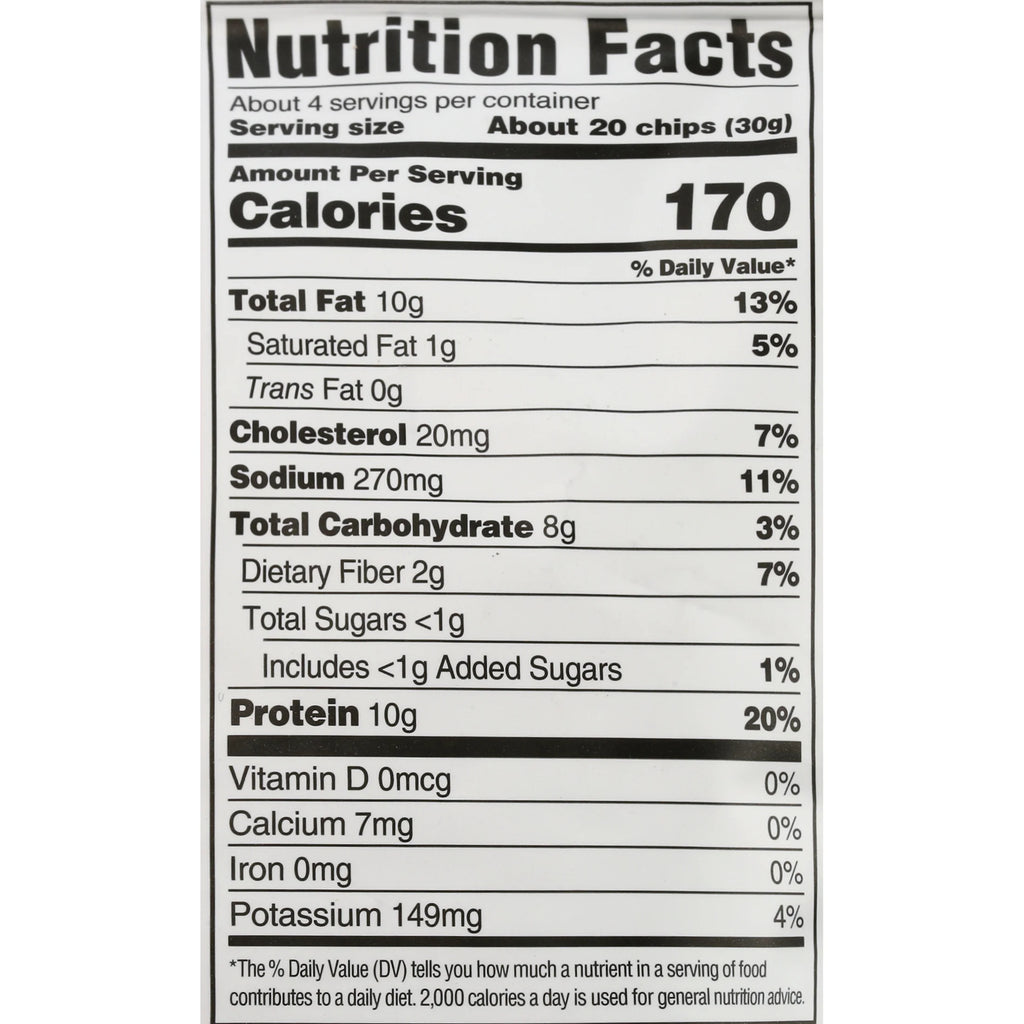 Protein Chips Himalayan Pink Salt, Thin Crispy High Protein, Keto Low Carb Snack, 4.0 Oz