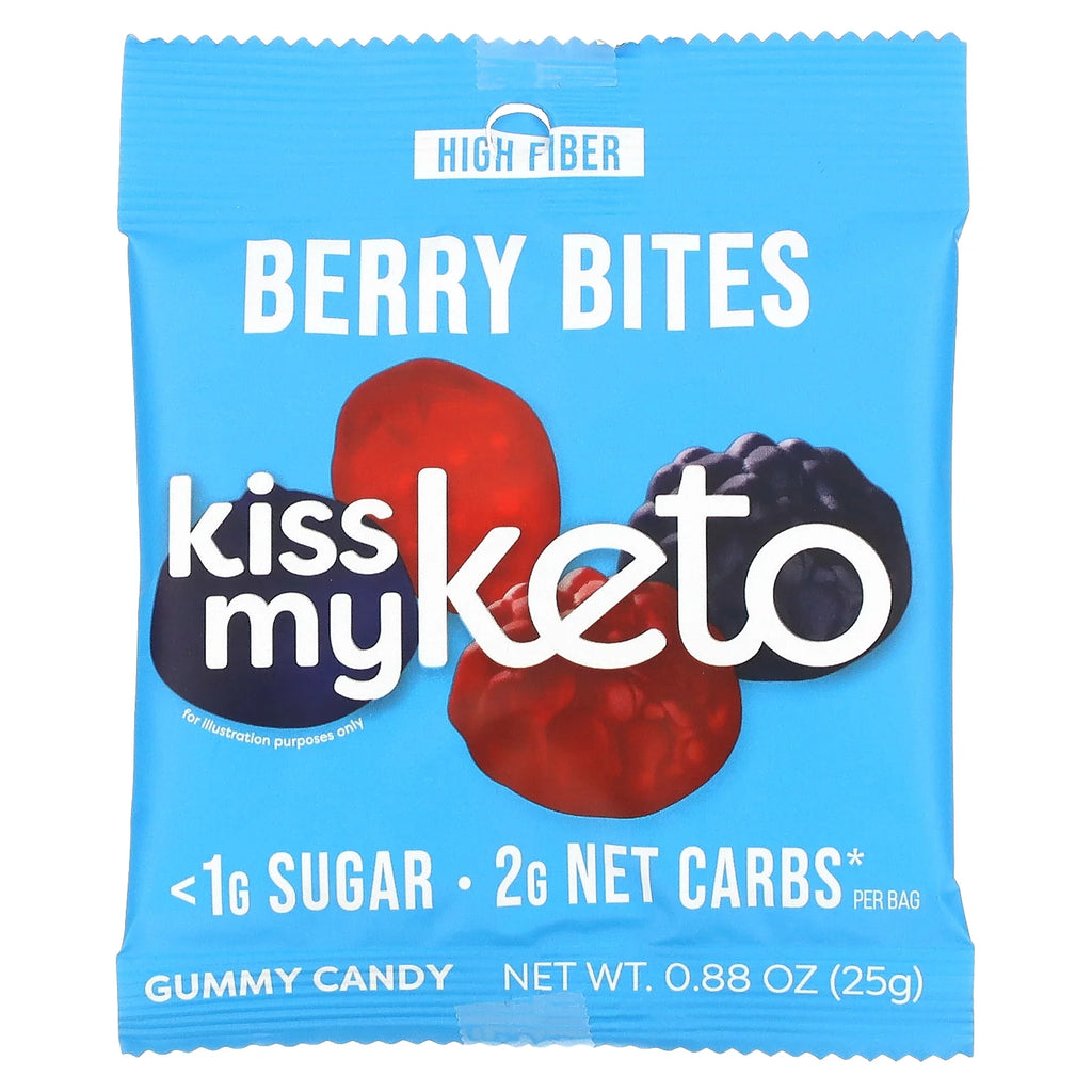 Gummies Candy – Low Carb Candy Berry Bites, Keto Snack Pack – Healthy Candy Gummys – Vegan Candy, Keto Gummy Candy – Keto Candy Gummies (8-Pack)