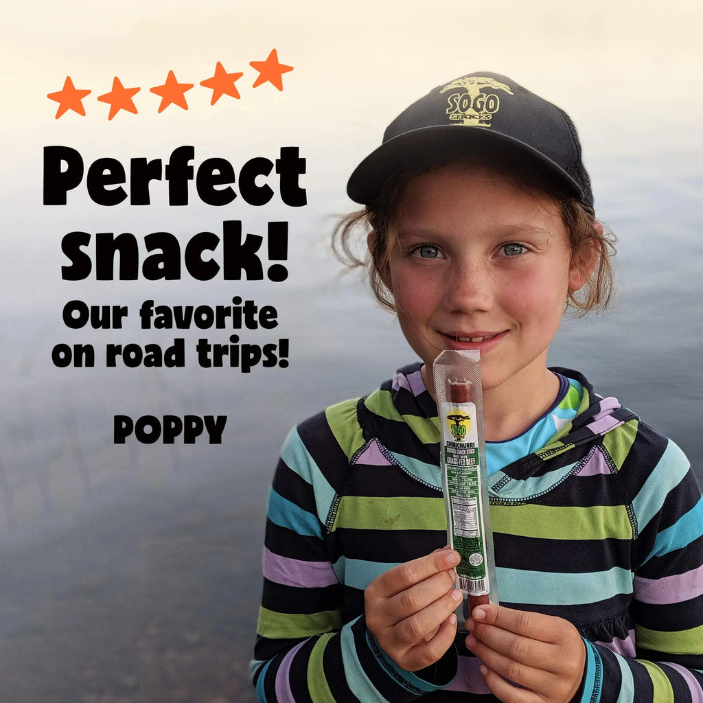 100% Grass Fed & Finished, Paleo, Whole30 and Keto Friendly Beef Sticks: No Added Sugar, Nitrites, MSG, Gluten or Soy. Never Given Antibiotics or Hormones (Chimichurri Flavor, 72-Count, 1-Oz Stick)