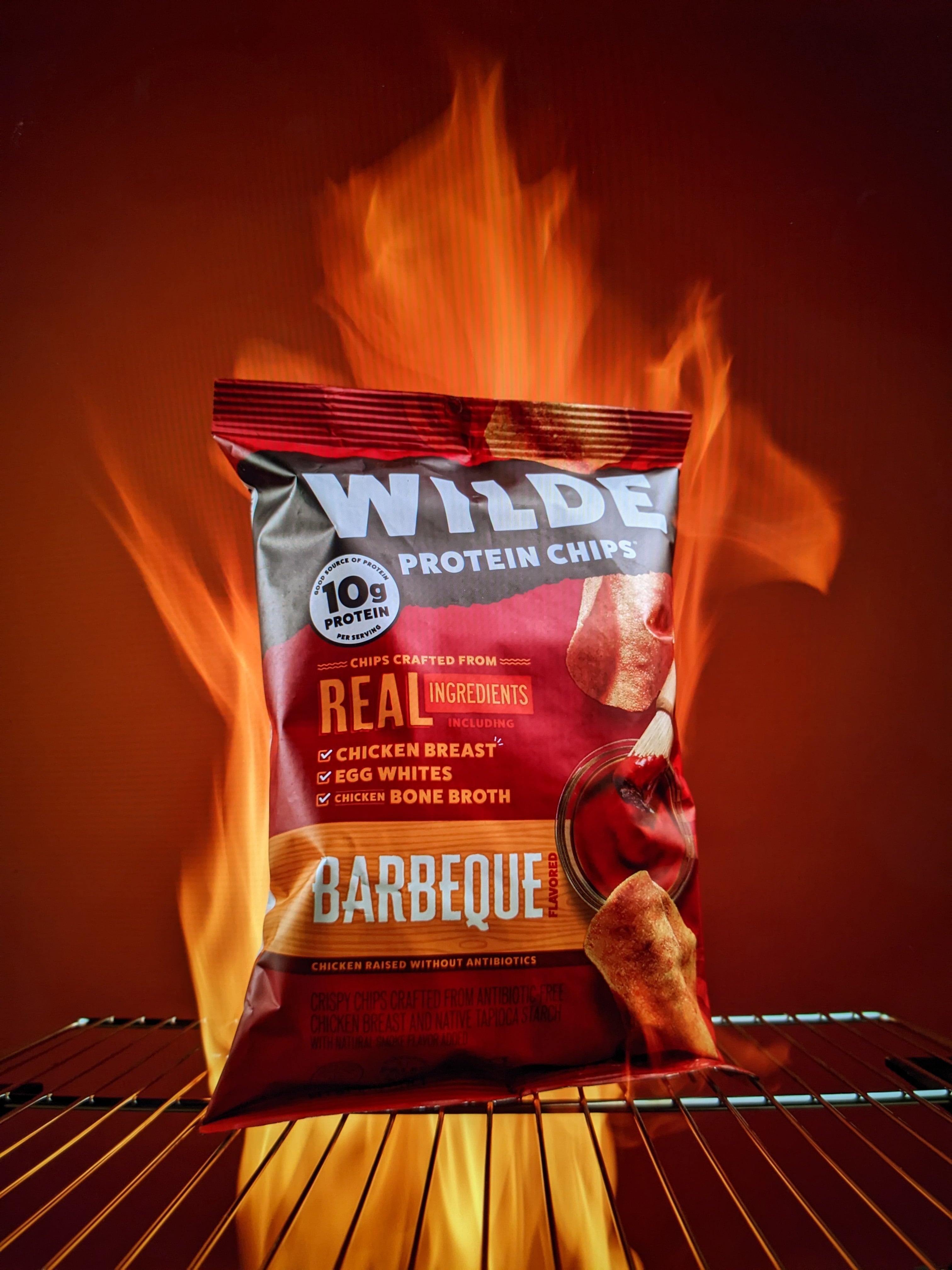 Protein Chips Barbeque, Thin Crispy High Protein, Keto Low Carb Snack, 4.0 Oz