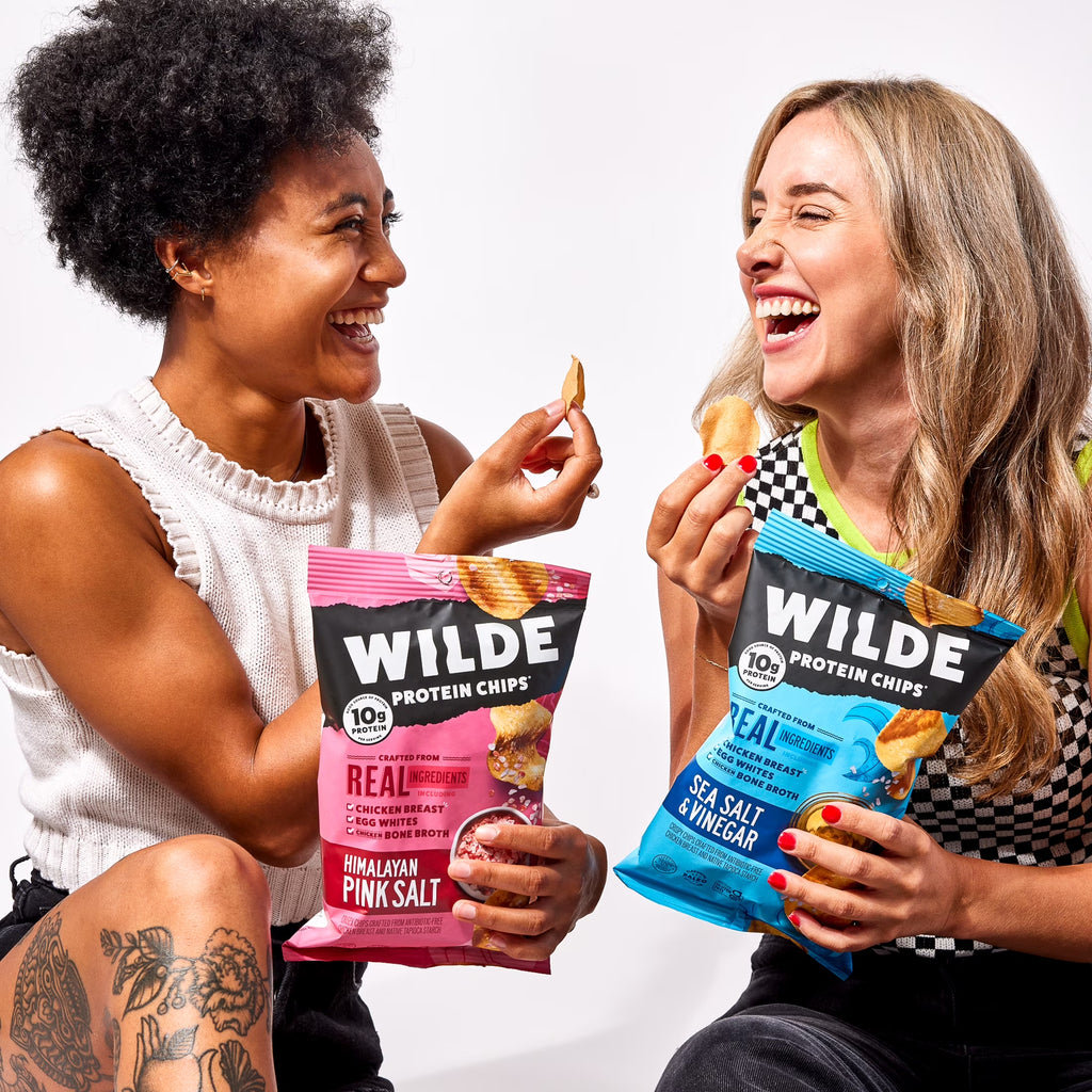 Protein Chips Himalayan Pink Salt, Thin Crispy High Protein, Keto Low Carb Snack, 4.0 Oz