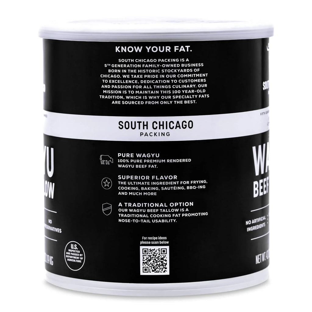 South Chicago Packing Wagyu Beef Tallow, 42 Ounces, Paleo-Friendly, Keto-Friendly, 100% Pure Wagyu