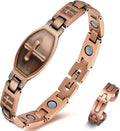 Copper Magnetic Bracelets for Women, 99.9% Pure Copper Jewelry Adjustable