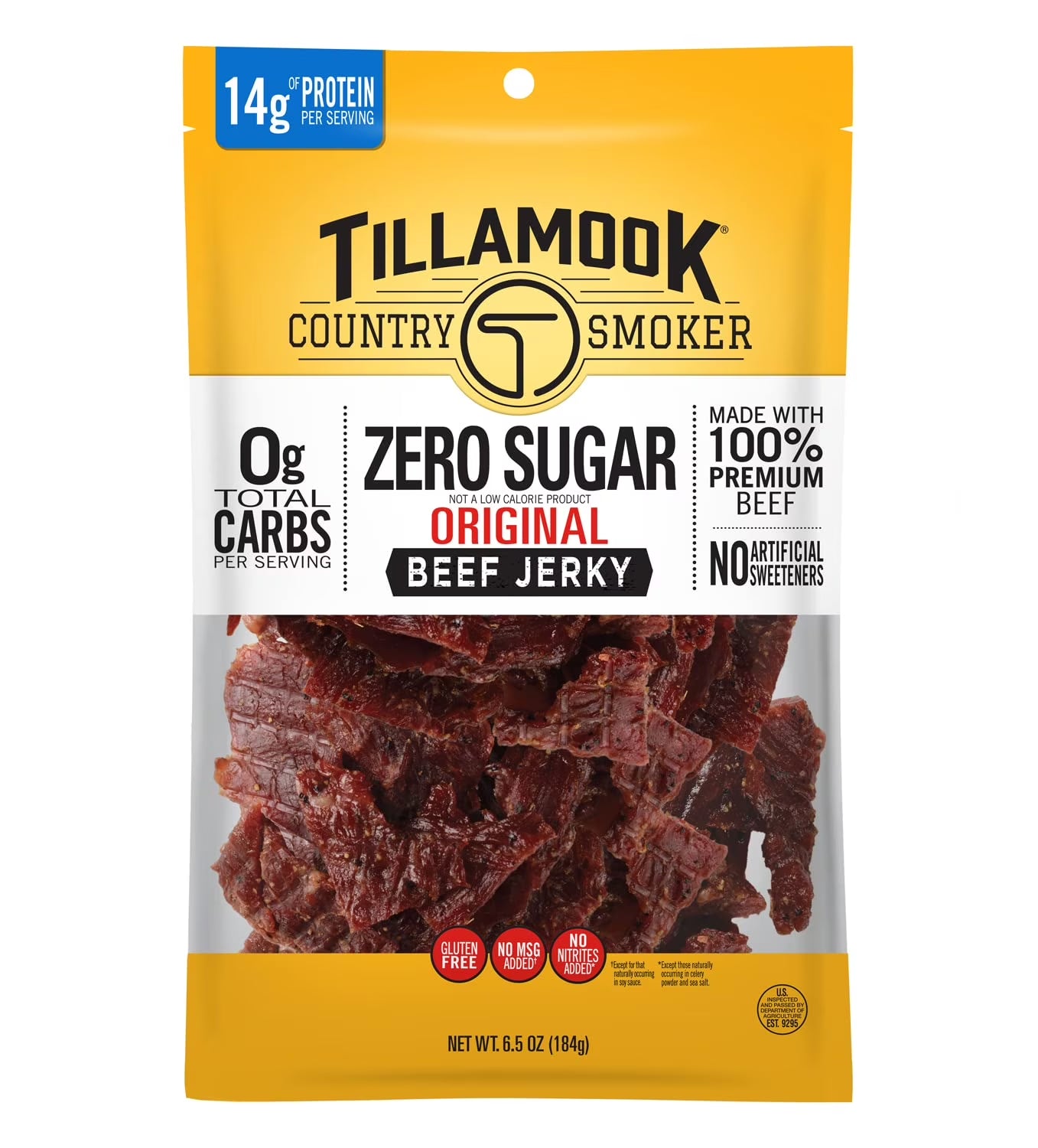 Country Smoker Zero Sugar Jerky, Original, 6.5 Oz