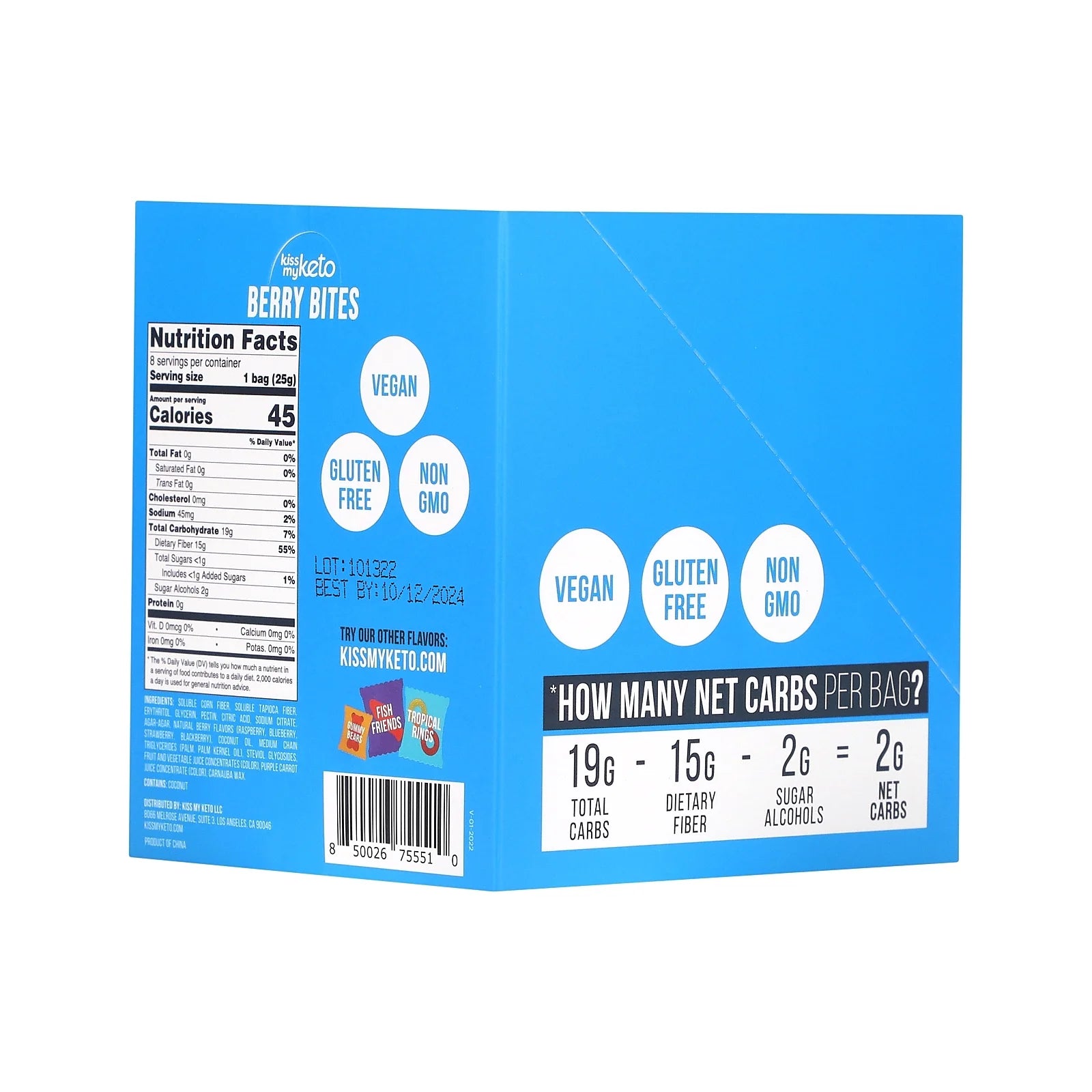 Gummies Candy – Low Carb Candy Berry Bites, Keto Snack Pack – Healthy Candy Gummys – Vegan Candy, Keto Gummy Candy – Keto Candy Gummies (8-Pack)