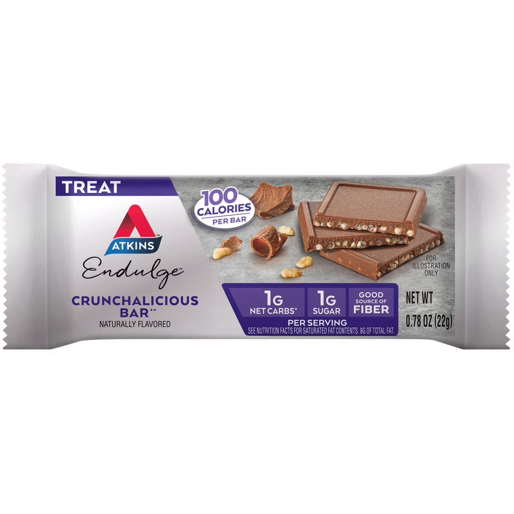 Endulge Treats, Crunchalicious Bar, Keto Friendly, 5 Count