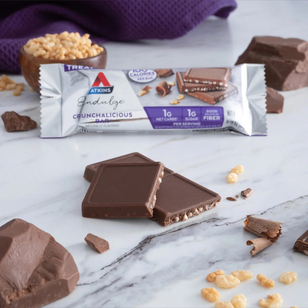 Endulge Treats, Crunchalicious Bar, Keto Friendly, 5 Count