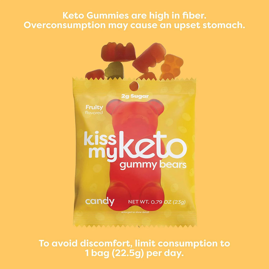 Gummies Candy – Low Carb Candy Gummy Bears, Keto Snack Pack – Healthy Candy Gummys – Vegan Candy, Keto Gummy Candy – Keto Candy Gummies (48-Pack)