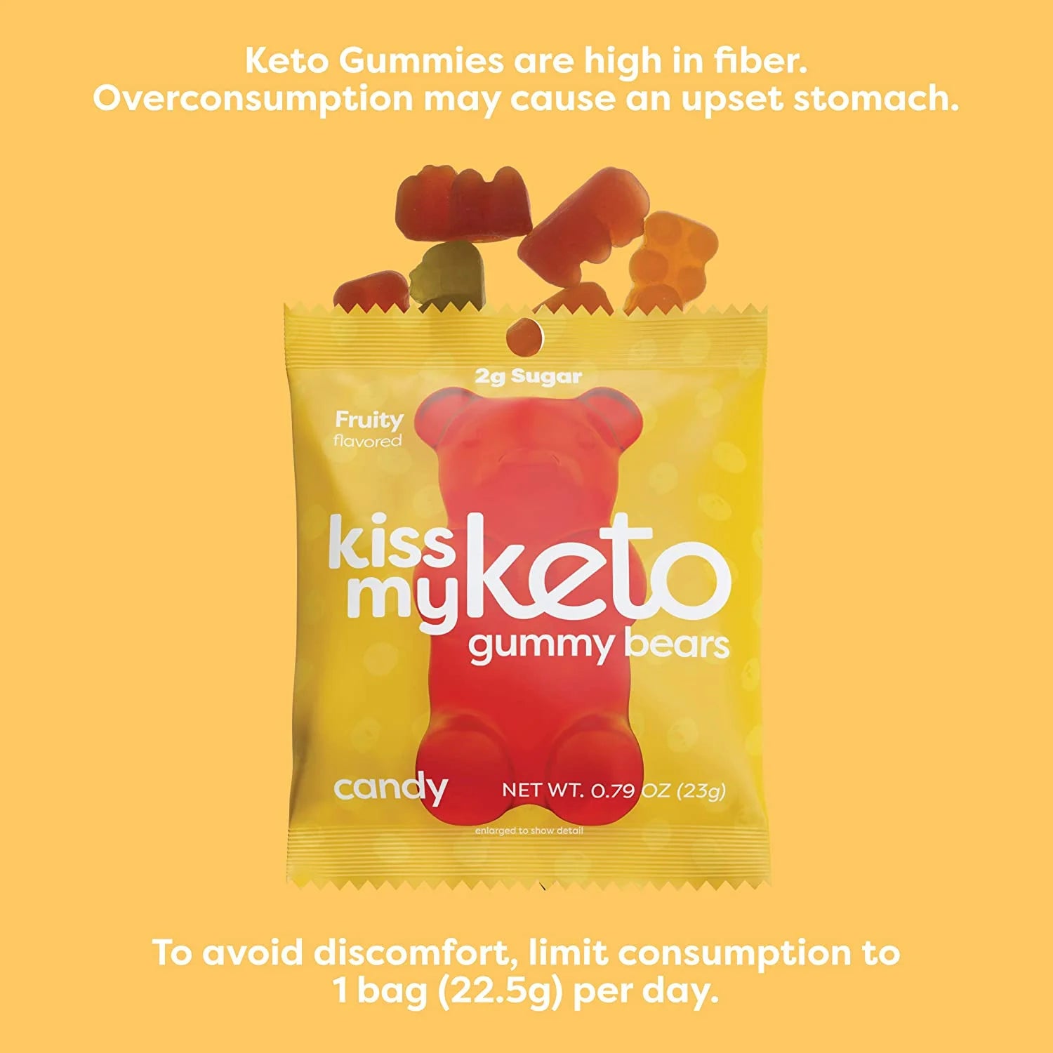 Gummies Candy – Low Carb Candy Gummy Bears, Keto Snack Pack – Healthy Candy Gummys – Vegan Candy, Keto Gummy Candy – Keto Candy Gummies (48-Pack)