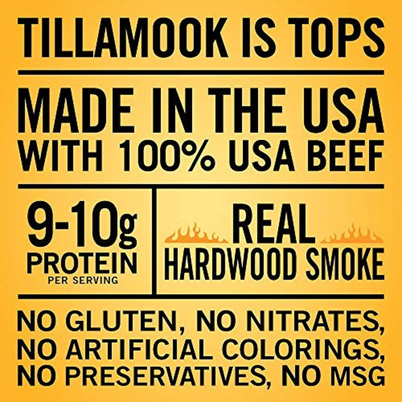 Tillamook Country Smoker Real Hardwood Smoked Beef Jerky, Sea Salt & Cracked