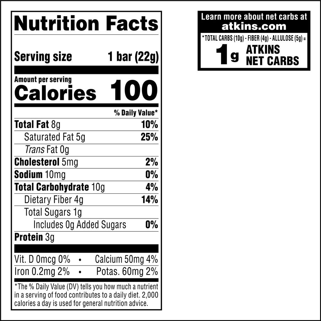 Endulge Treats, Crunchalicious Bar, Keto Friendly, 5 Count
