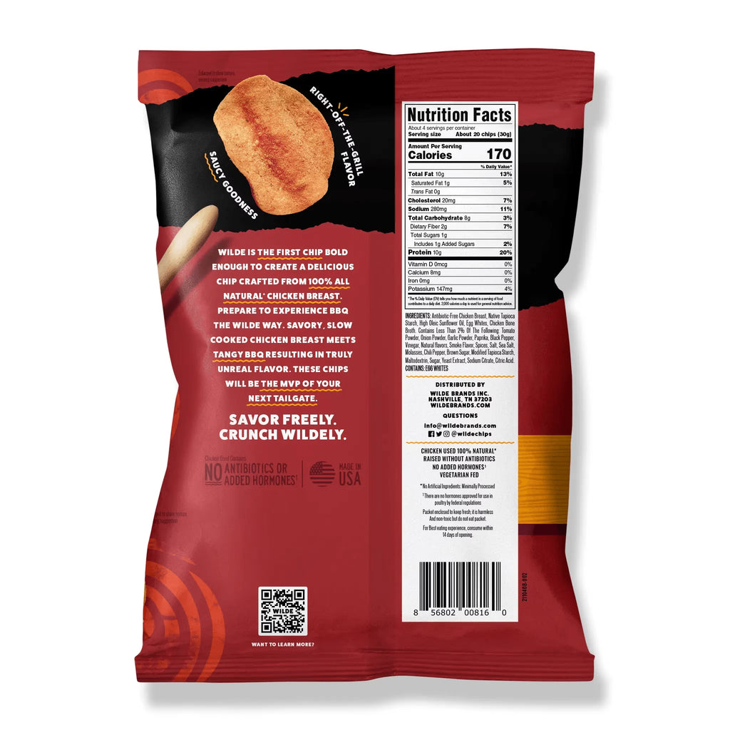 Protein Chips Barbeque, Thin Crispy High Protein, Keto Low Carb Snack, 4.0 Oz
