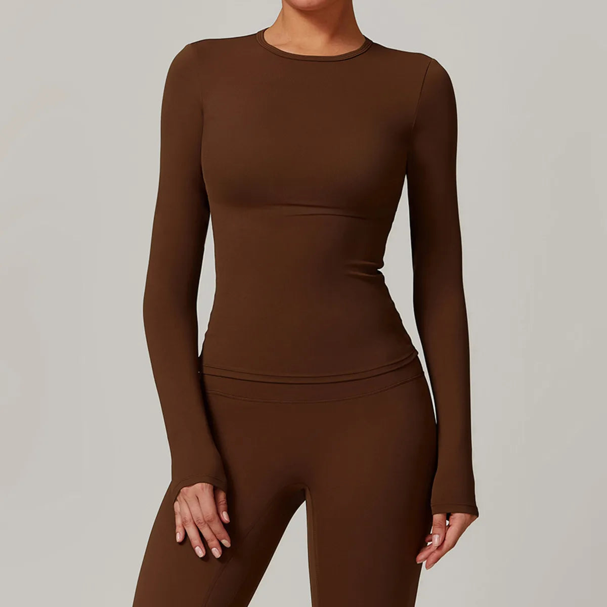 Long Sleeve Workout Top Gym Pilates Clothes Women Active Wear Sports Shirt Elastic Fitness Yoga Clothing Running Shirts