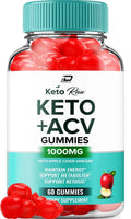 Keto Raw Gummies - Keto Raw Apple Cider Vinegar Gummy Supplement for Energy - Keto Raw Keto Gummies Dietary Supplement (60 Gummies)